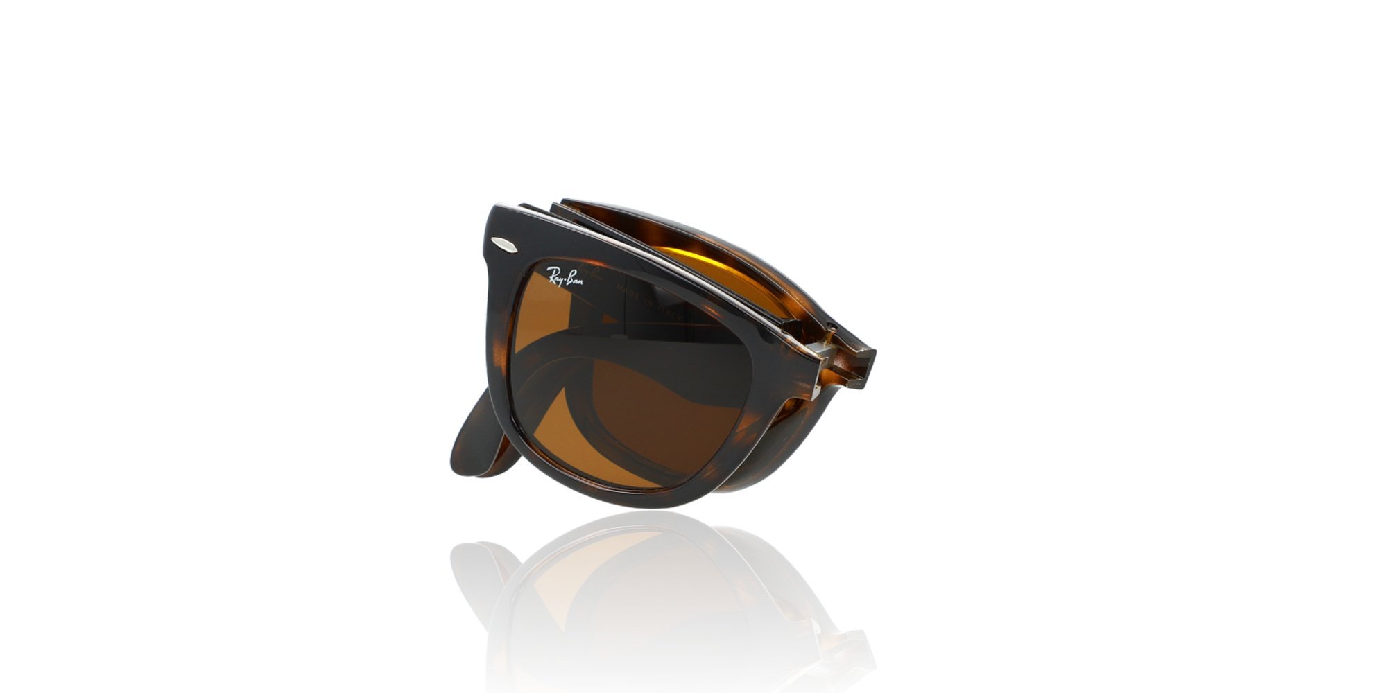 Folding shops wayfarer tortoise shell